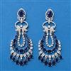 Cubic Zirconia Classic Earring With Rhodium Plating