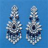 Cubic Zirconia Classic Earring With Rhodium Plating