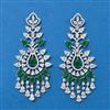 Cubic Zirconia Classic Earring With Rhodium Plating