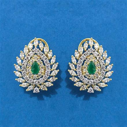 Cubic Zirconia Tops With 2 Tone Plating