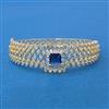 Cubic Zirconia Classic Kada With 2 Tone Plating