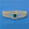 Cubic Zirconia Classic Kada With 2 Tone Plating