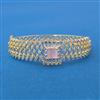 Cubic Zirconia Classic Kada With 2 Tone Plating