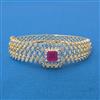 Cubic Zirconia Classic Kada With 2 Tone Plating