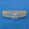 Cubic Zirconia Classic Kada With 2 Tone Plating
