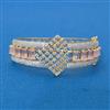 Cubic Zirconia Openable Kada With 2 Tone Plating