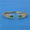 Cubic Zirconia Delicate Kada With Mehndi Plating