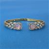 Cubic Zirconia Delicate Kada With Mehndi Plating