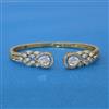 Cubic Zirconia Delicate Kada With Mehndi Plating