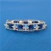 Cubic Zirconia Moti Kada With Rhodium Plating