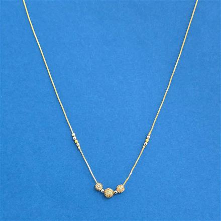 Cz Delicate Chain With 2 Tone Plating