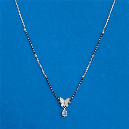 Cz Dokiya Mangalsutra With Rose Gold Plating