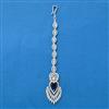 Cubic Zirconia Classic Tikka With Rhodium Plating