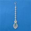 Cubic Zirconia Classic Tikka With Rhodium Plating