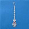 Cubic Zirconia Classic Tikka With Rhodium Plating