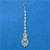 Cubic Zirconia Classic Tikka With Rhodium Plating