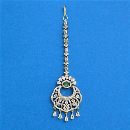 Cz Classic Tikka With Mehndi Plating