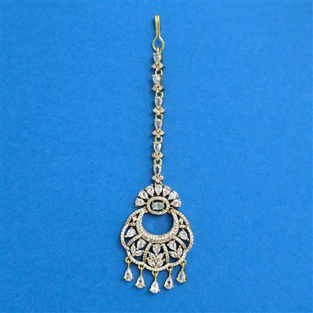 Cz Classic Tikka With Mehndi Plating