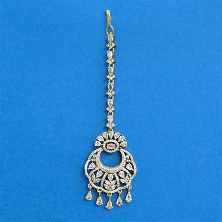 Cz Classic Tikka With Mehndi Plating