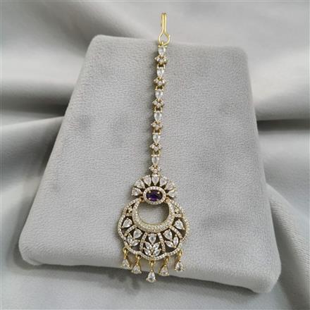 Cz Classic Tikka With Mehndi Plating