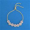 Cz Classic Bracelet With 2 Tone Plating