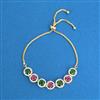 Cz Classic Bracelet With 2 Tone Plating