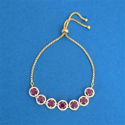 Cz Classic Bracelet With 2 Tone Plating