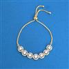 Cz Classic Bracelet With 2 Tone Plating