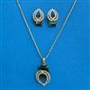 Cz Classic Pendant Set With Mehndi Plating