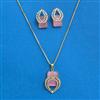 Cz Classic Pendant Set With Mehndi Plating