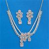 Cz Classic Necklace With 2 Tone Plating