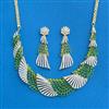 Cz Classic Necklace With 2 Tone Plating