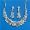 Cz Classic Necklace With 2 Tone Plating