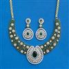 Cz Classic Necklace With 2 Tone Plating