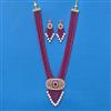 Cz Classic Pendant Set With 2 Tone Plating