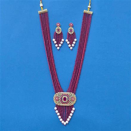 Cz Classic Pendant Set With 2 Tone Plating