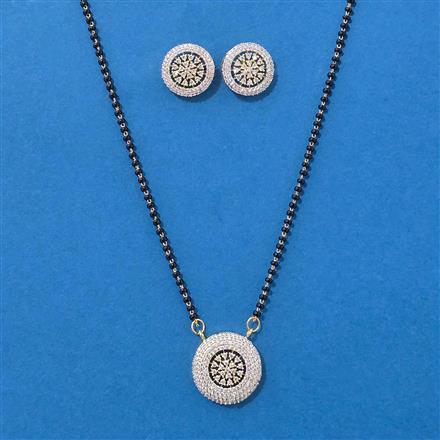 Cz Delicate Mangalsutra With 2 Tone Plating