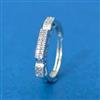 Cubic Zirconia Adjustable Ring With Rhodium 2 Tone Plating