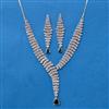 Cubic Zirconia Classic Necklace With Rhodium Plating