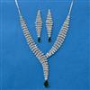 Cubic Zirconia Classic Necklace With Rhodium Plating