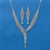 Cubic Zirconia Classic Necklace With Rhodium Plating