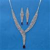 Cubic Zirconia Classic Necklace With Rhodium Plating