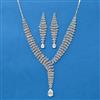 Cubic Zirconia Classic Necklace With Rhodium Plating