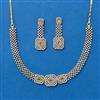 Cubic Zirconia Classic Necklace With 2 Tone Plating