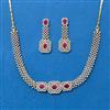 Cubic Zirconia Classic Necklace With 2 Tone Plating
