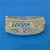 Cubic Zirconia Openable Kada With 2 Tone Plating