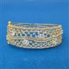 Cubic Zirconia Openable Kada With 2 Tone Plating