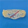 Cubic Zirconia Classic Kada With 2 Tone Plating