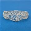 Cubic Zirconia Classic Kada With Rhodium Plating