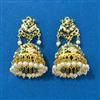 Cubic Zirconia Moti Earring With Gold Plating